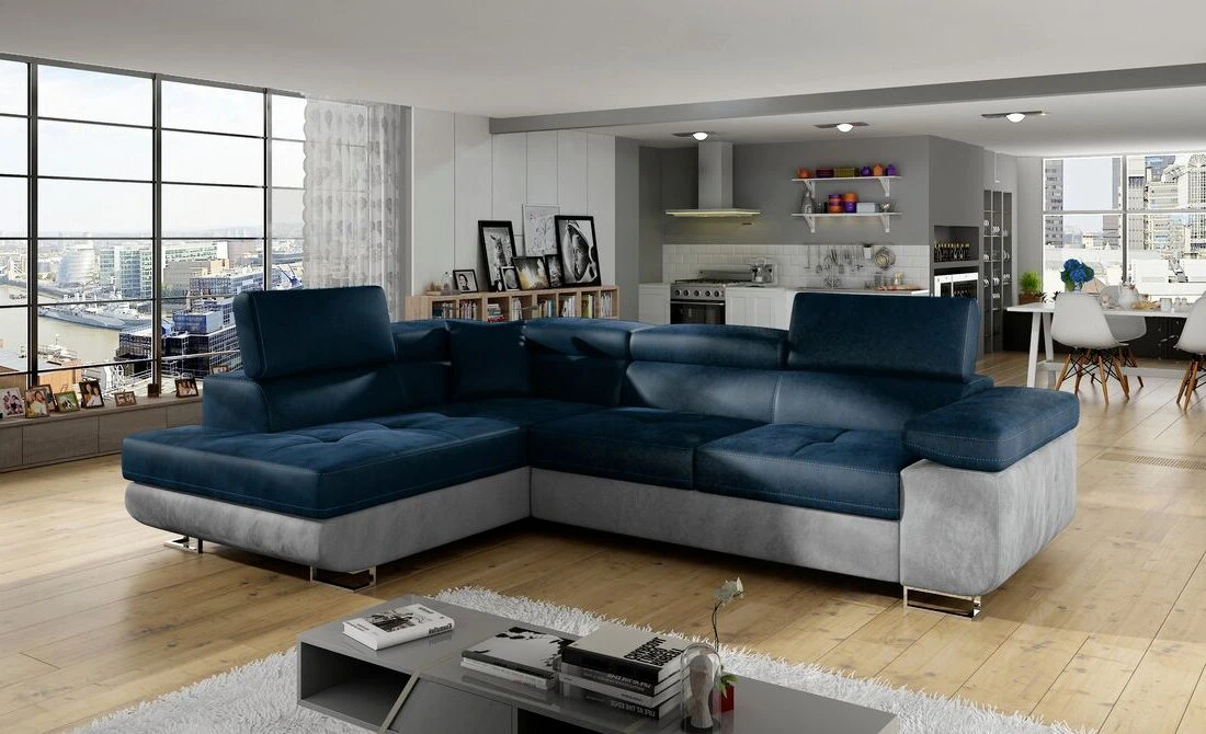 Nottingham corner sofa bed with storage M77/M84