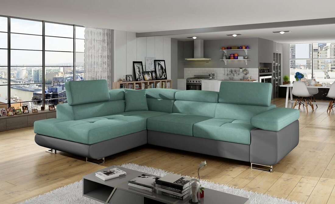 Nottingham corner sofa bed with storage O83/S29