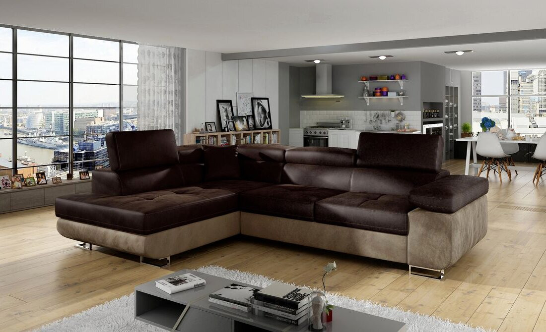 Nottingham corner sofa bed with storage M29/M09