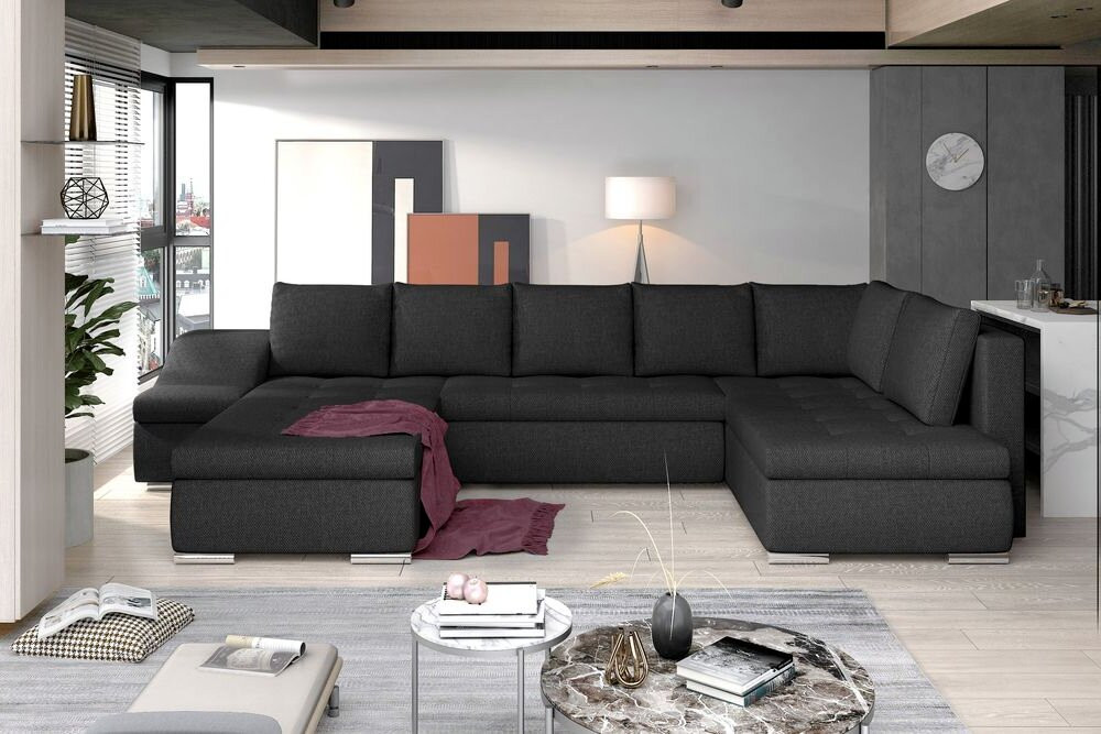 Coventry U shaped sofa bed with storage I96