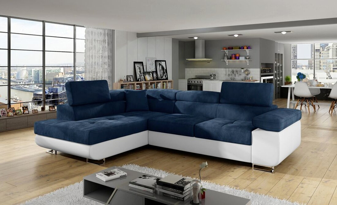 Nottingham corner sofa bed with storage K09/S17