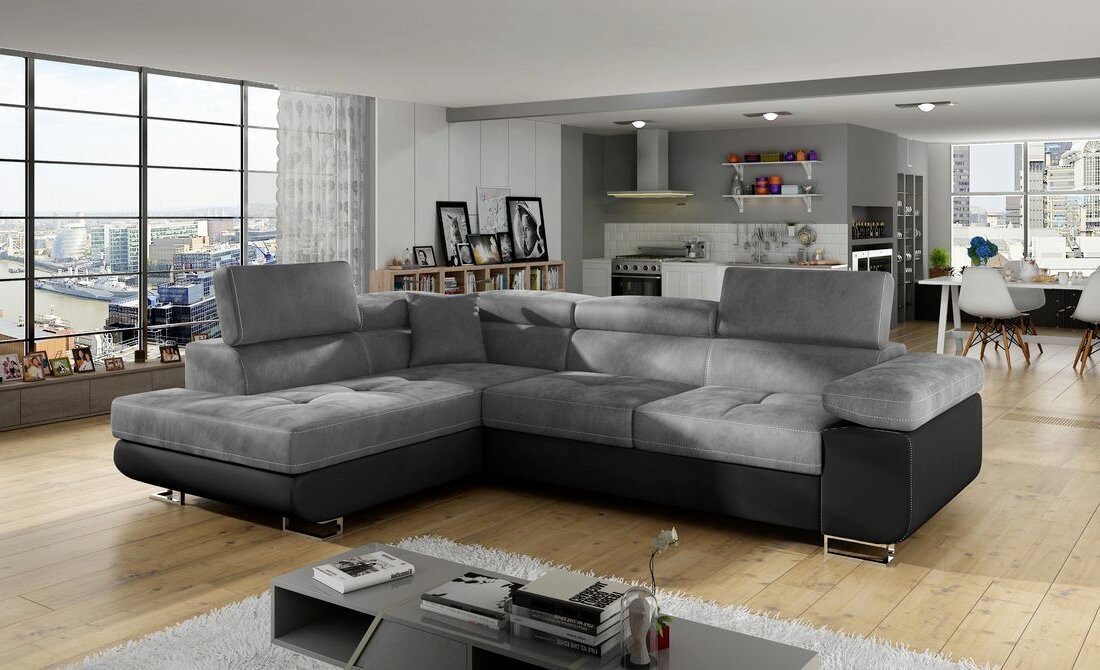 Nottingham corner sofa bed with storage M84/S11