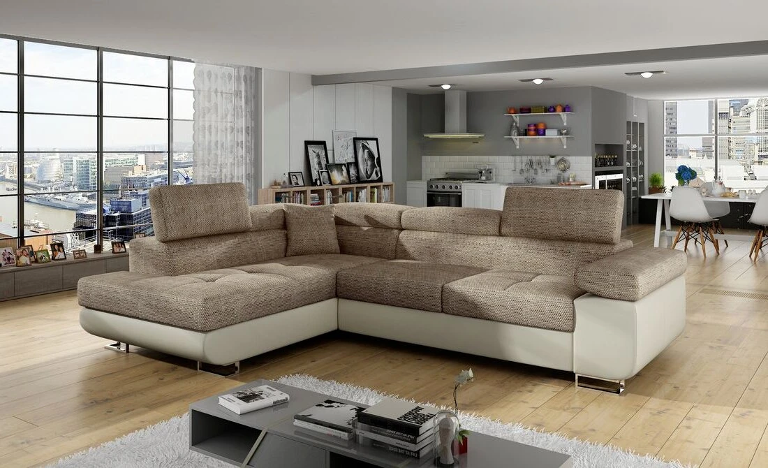 Nottingham corner sofa bed with storage B03/S33