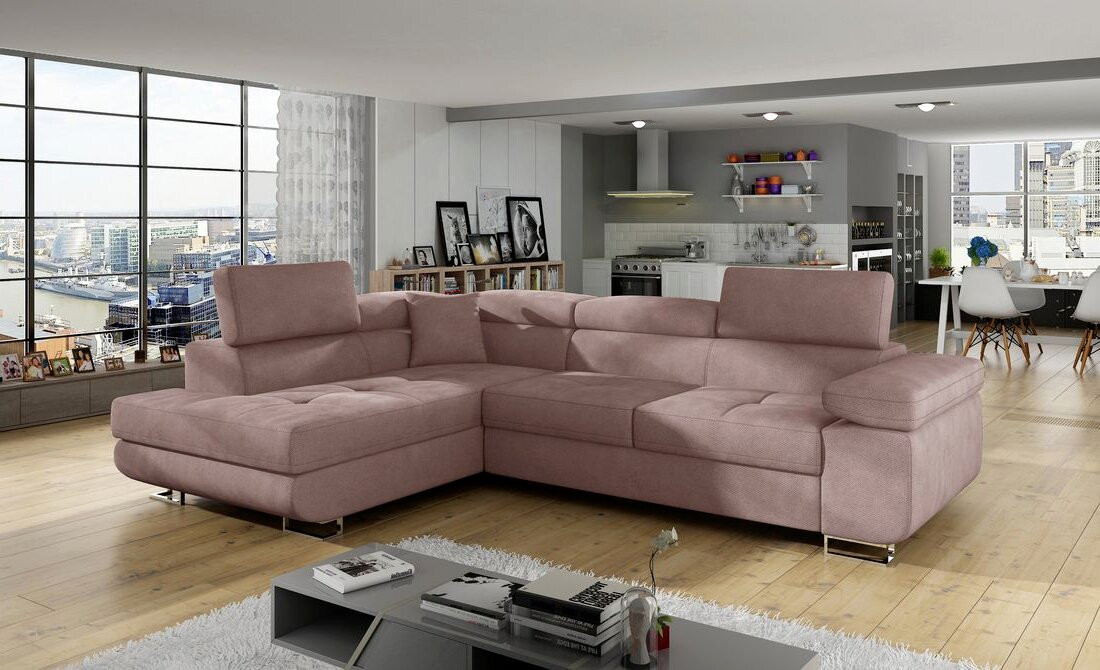Nottingham corner sofa bed with storage S61