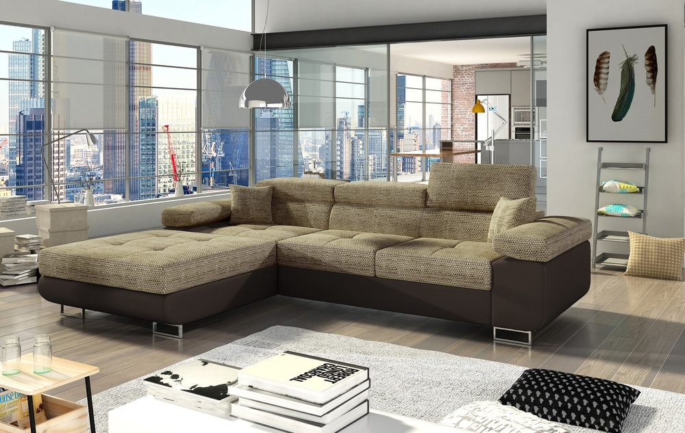 Derby corner sofa bed with storage B03/S66