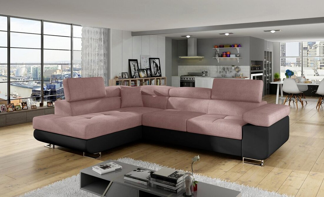 Nottingham corner sofa bed with storage O91/S11
