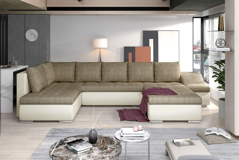 Coventry U shaped sofa bed with storage B03/S33