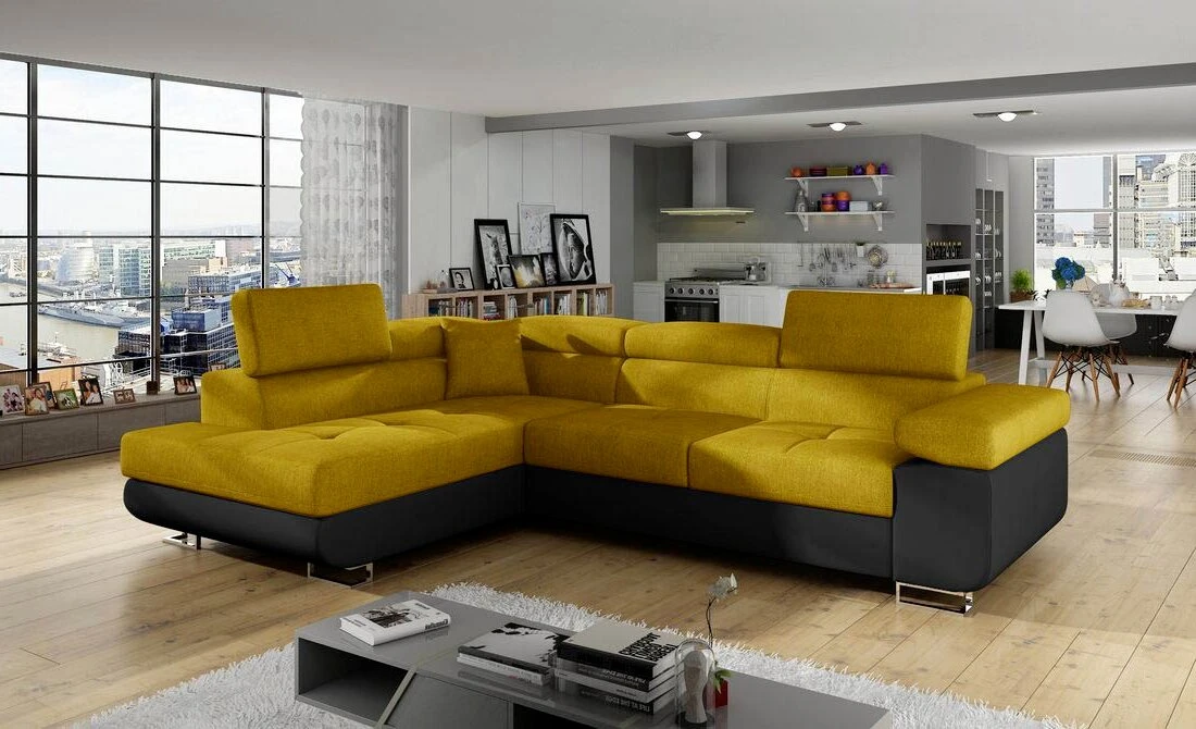 Nottingham corner sofa bed with storage O68/S11