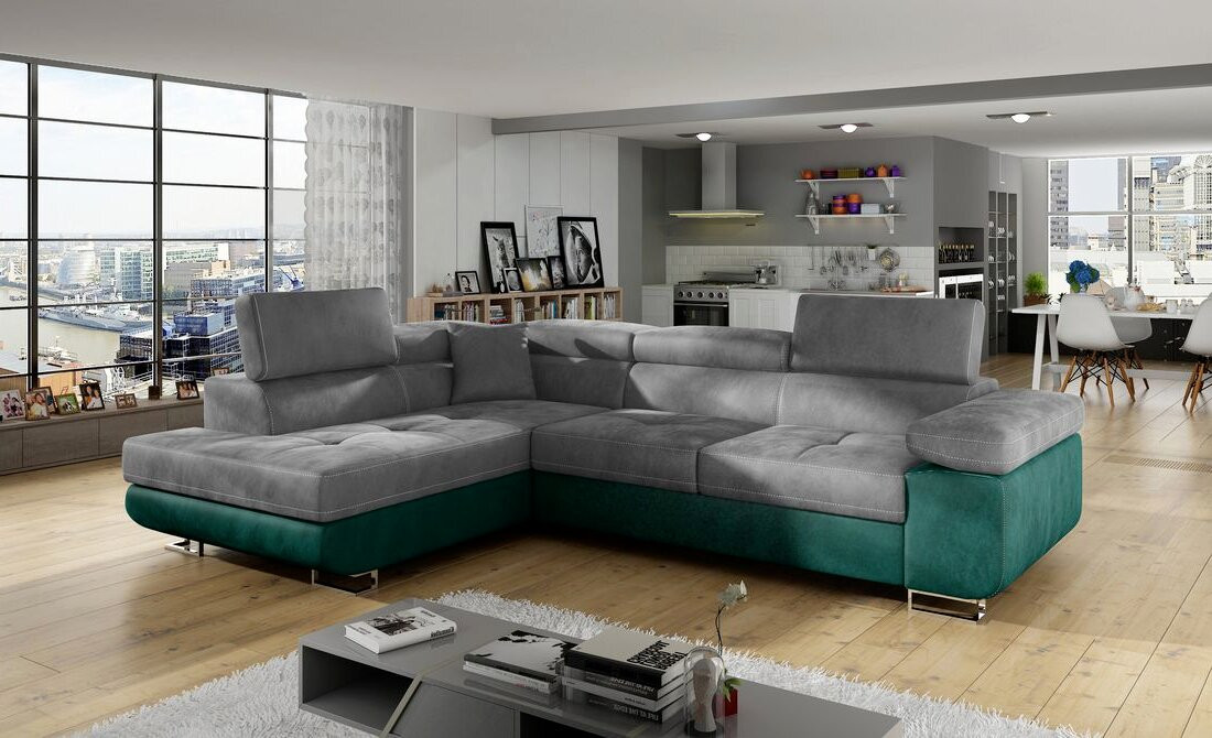 Nottingham corner sofa bed with storage M84/M37