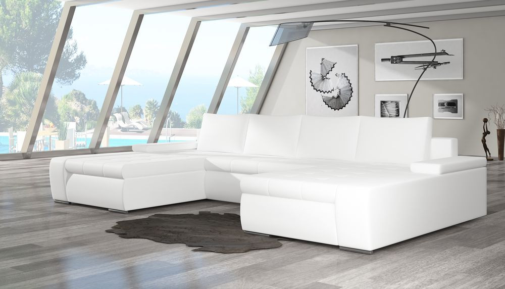 Bradford U shaped sofa bed with storage S17